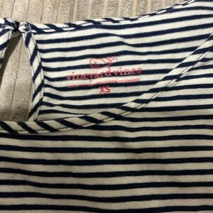 Vineyard Vines Navy and White Striped Tee